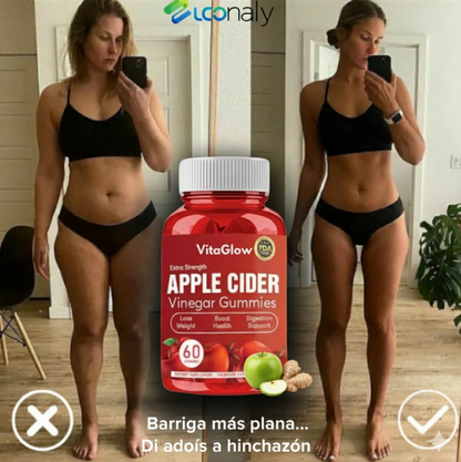🍏 VitaGlow Gummies – Menos Barriga. Más Energía. 2 Gummies al día.