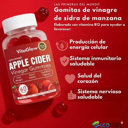 🍏 VitaGlow Gummies – Menos Barriga. Más Energía. 2 Gummies al día.