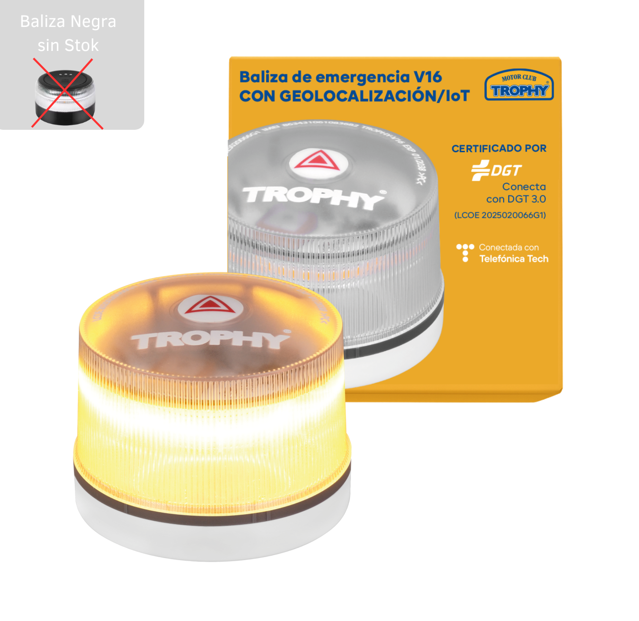 Baliza-Raicon-V-16: DGT 3.0 Inteligente, Geolocalización en Tiempo Real.